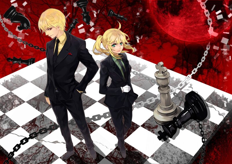 Chess-themed anime characters