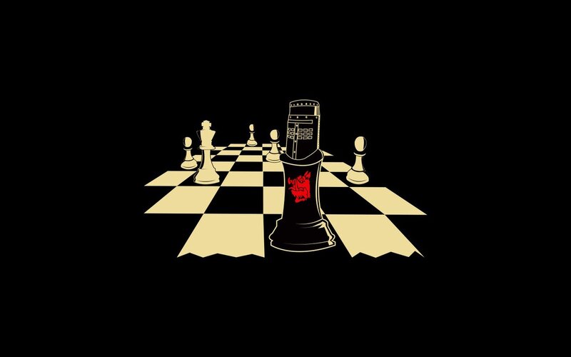 Chess with a knight piece