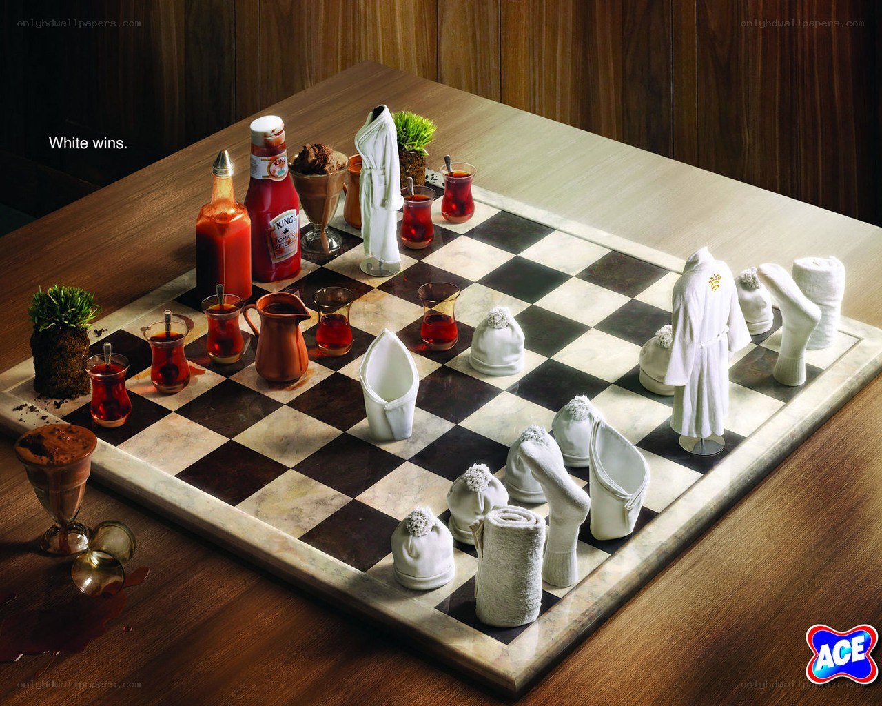 Chess with hotel amenities