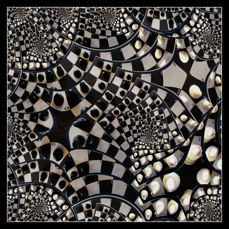 chessboard fractal pattern