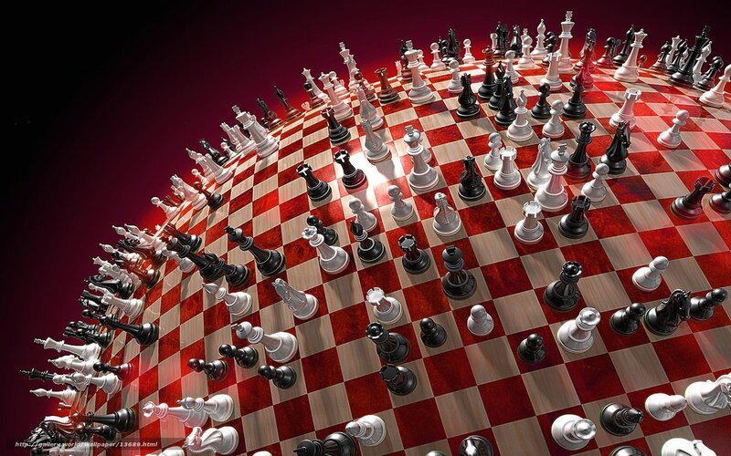 Chessboard on a curved surface