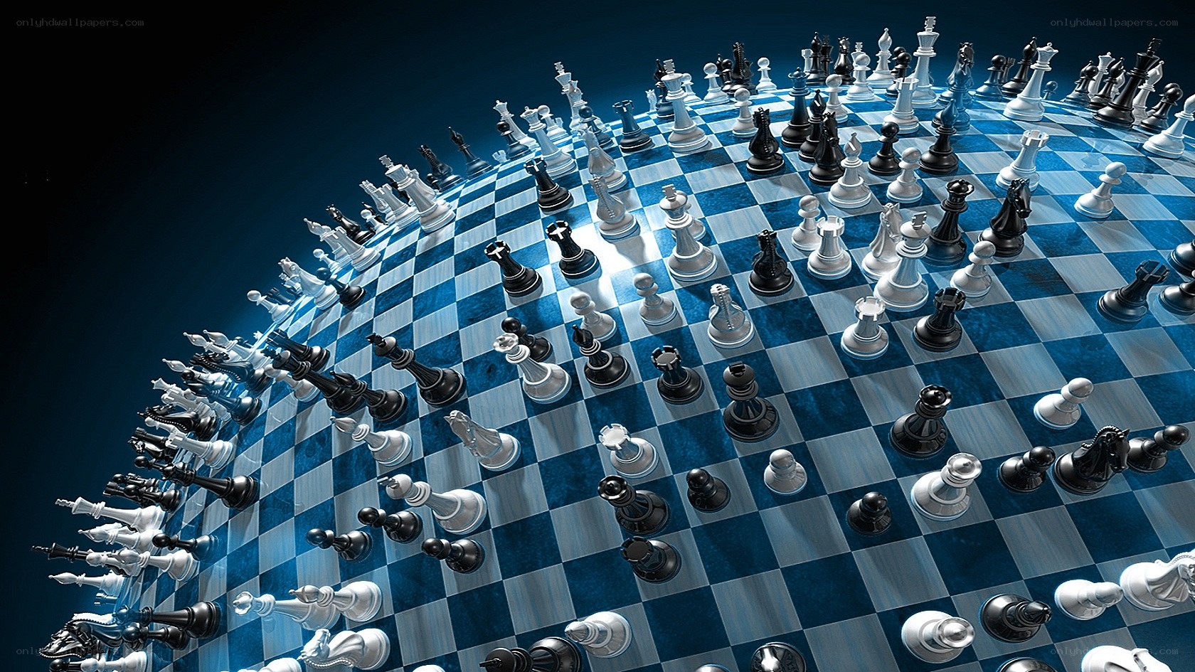 Chessboard on a sphere