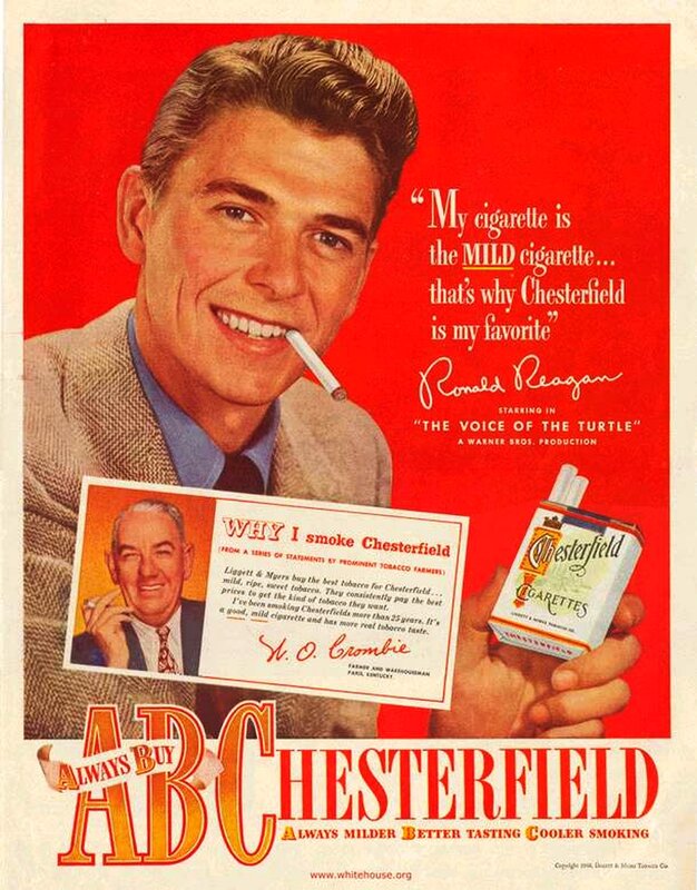 Chesterfield cigarette ad