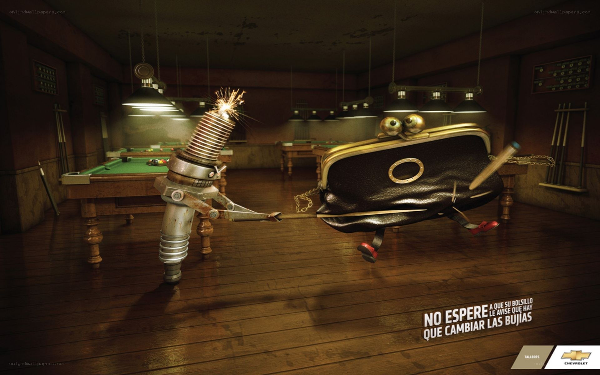 Chevrolet ad with animated objects