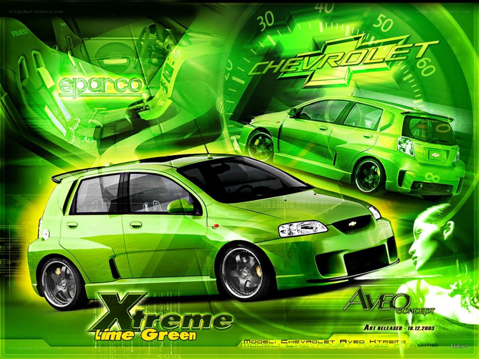 Chevrolet Aveo Xtreme Lime Green