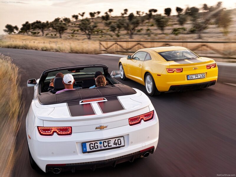 Chevrolet Camaro convertible driving