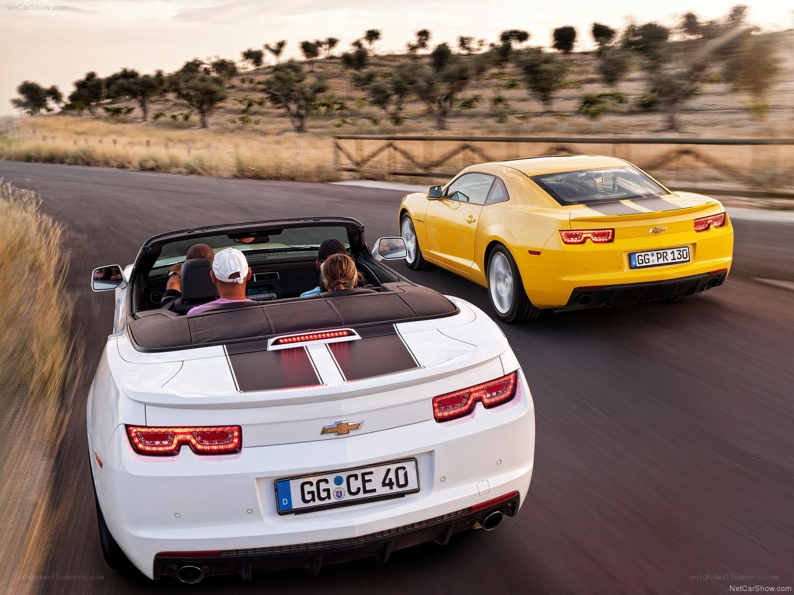 Chevrolet Camaro convertible driving