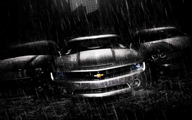 Chevrolet Camaro in Rain