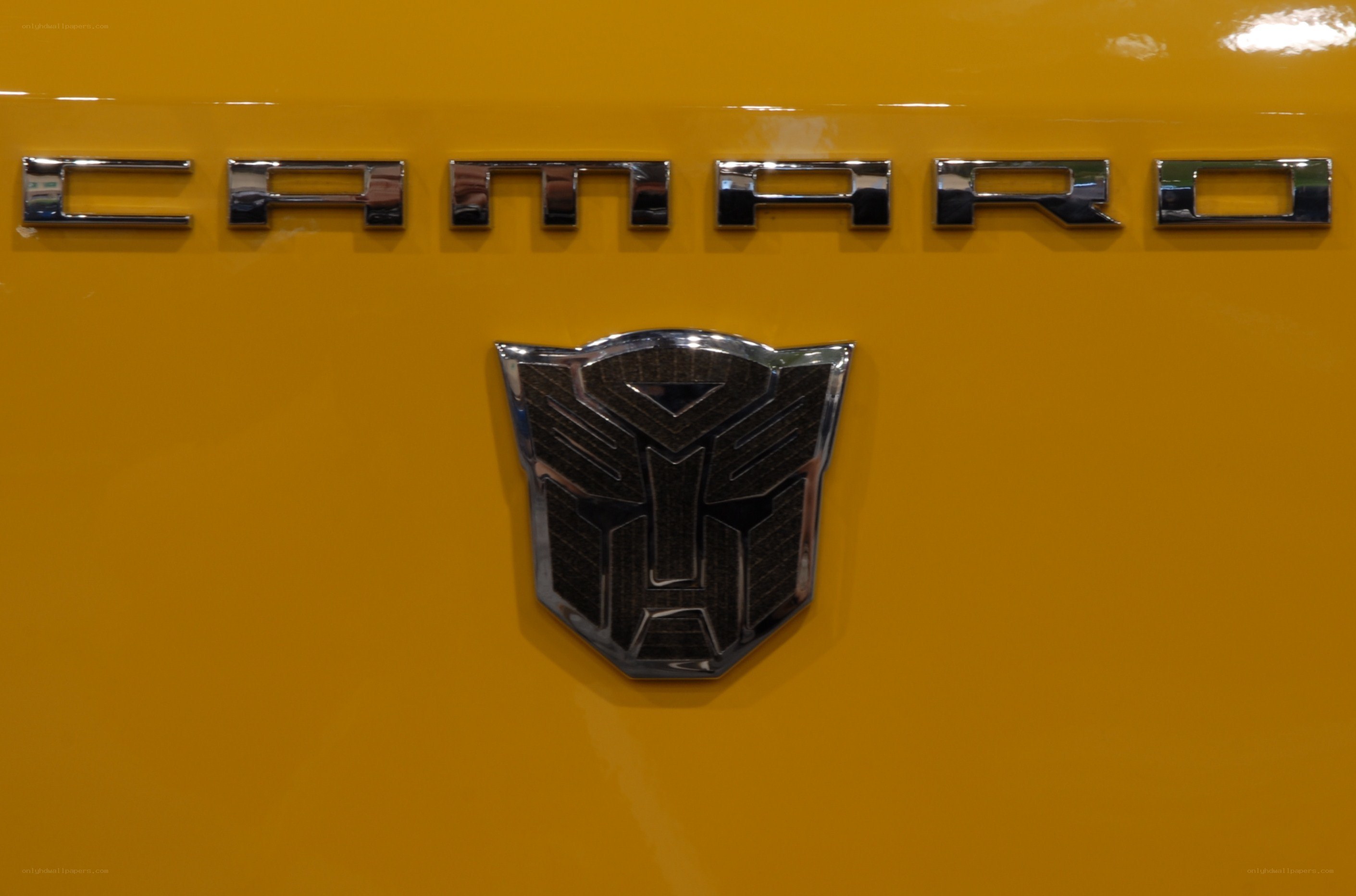 Chevrolet Camaro Transformers badge