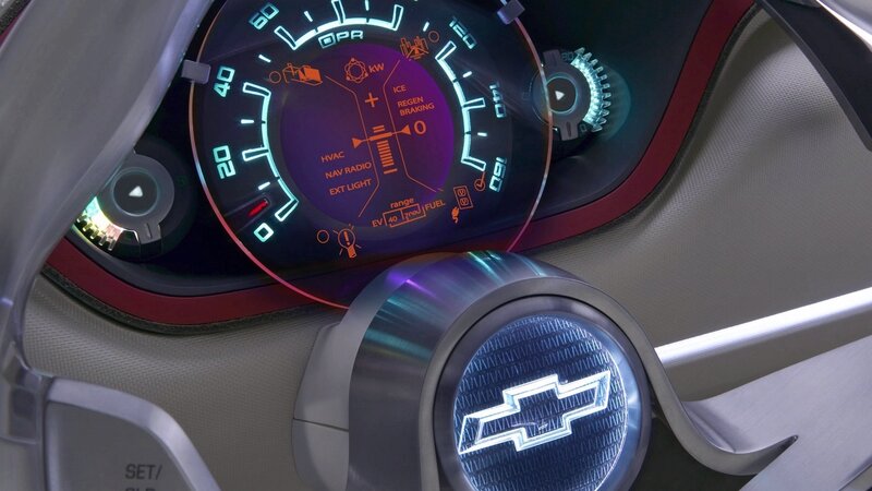 Chevrolet concept car dashboard