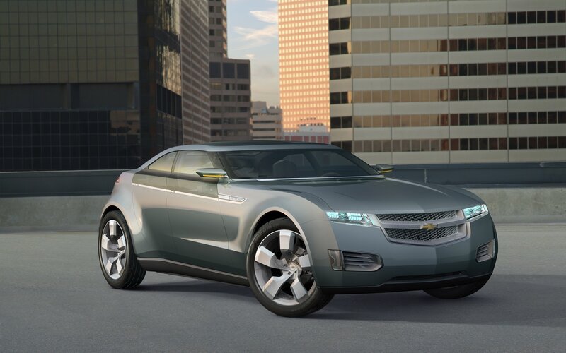 Chevrolet concept car in city