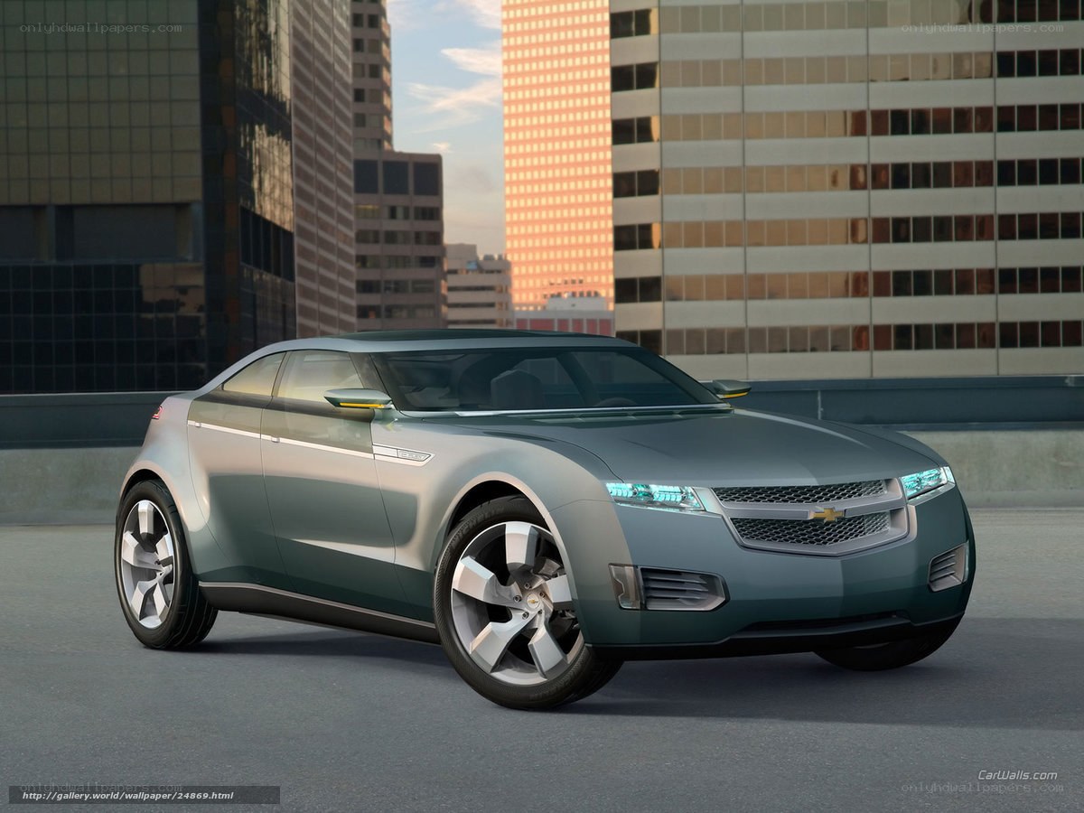 Chevrolet concept car in city