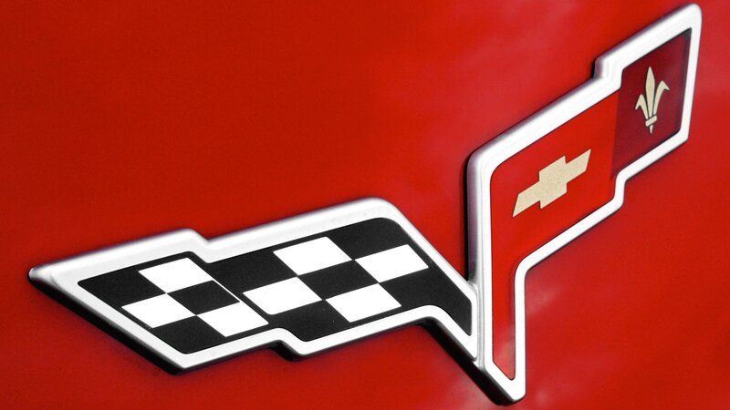 Chevrolet Corvette Emblem — Red, Neutral