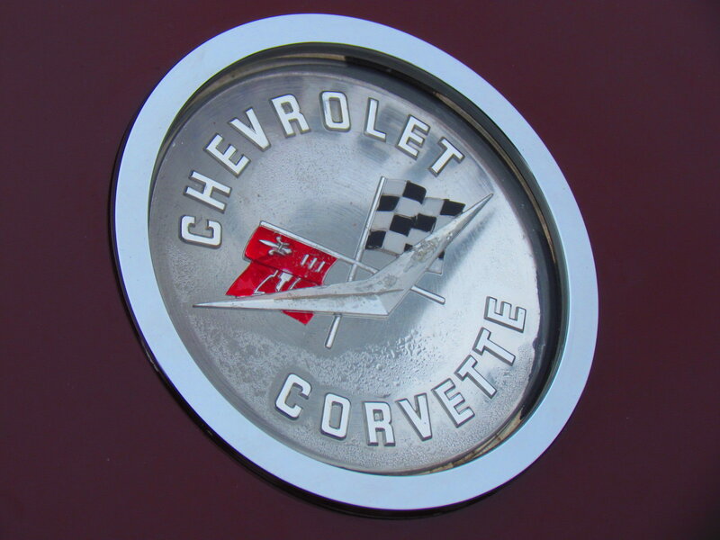 Chevrolet Corvette Emblem — Silver