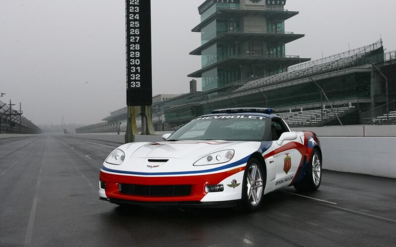 Chevrolet Corvette Pace Car — White, Overcast