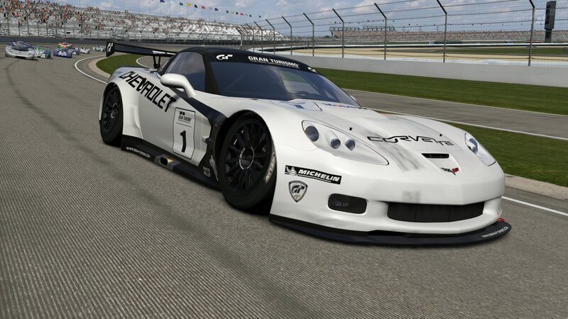 Chevrolet Corvette race car on track