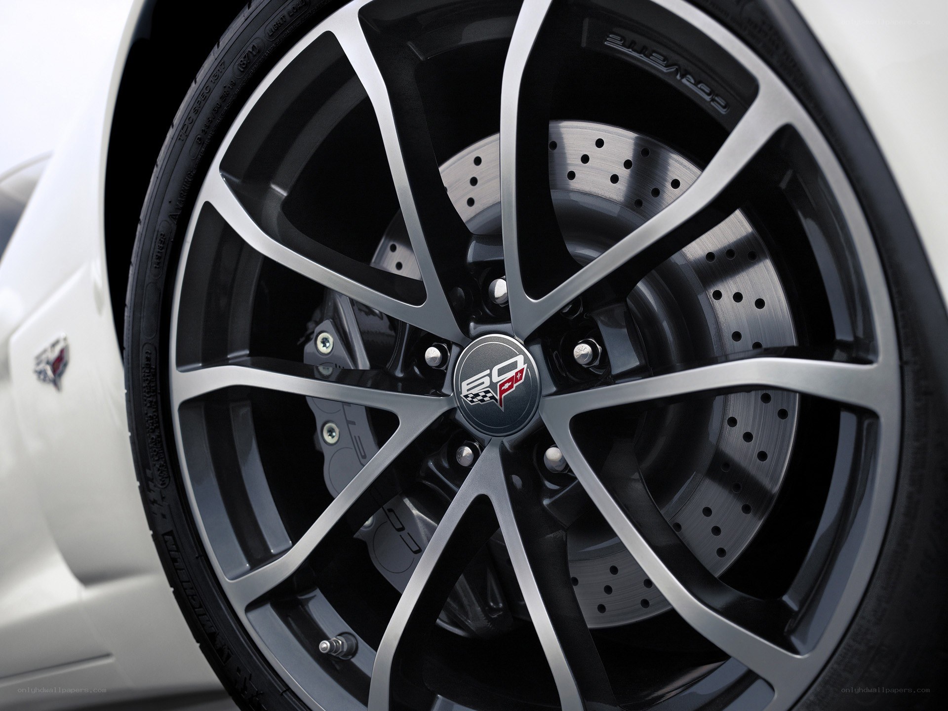 Chevrolet Corvette wheel close-up