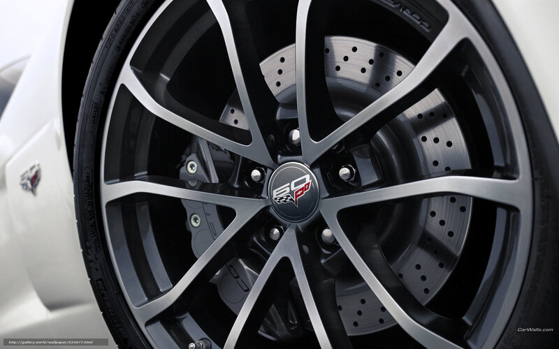 Chevrolet Corvette wheel close-up