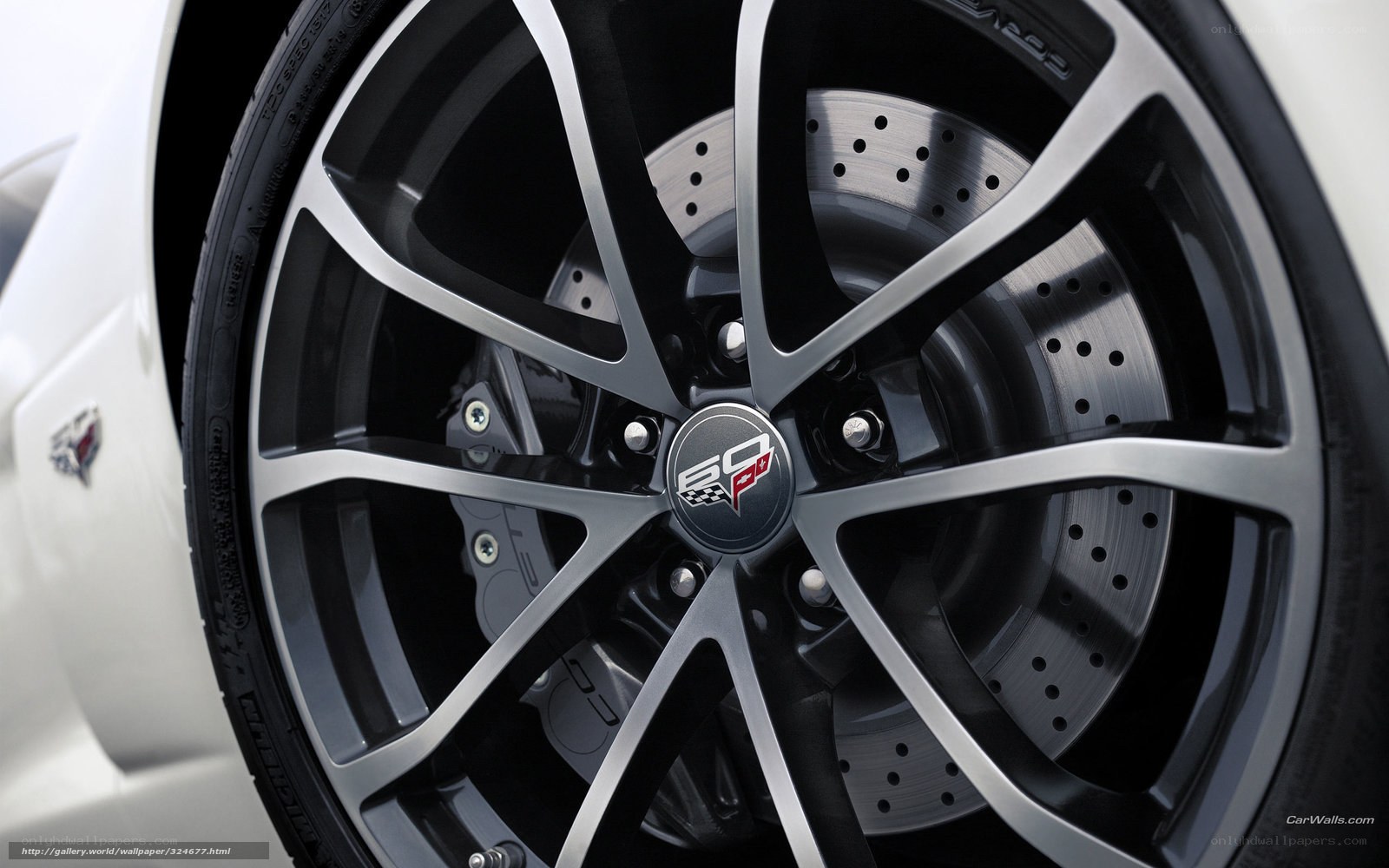 Chevrolet Corvette wheel close-up