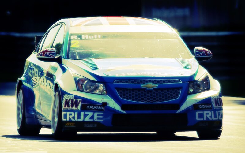Chevrolet Cruze race car on track