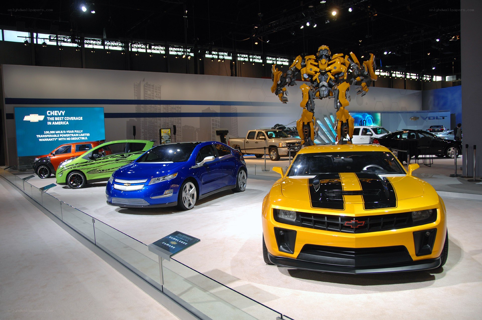 Chevrolet display at auto show