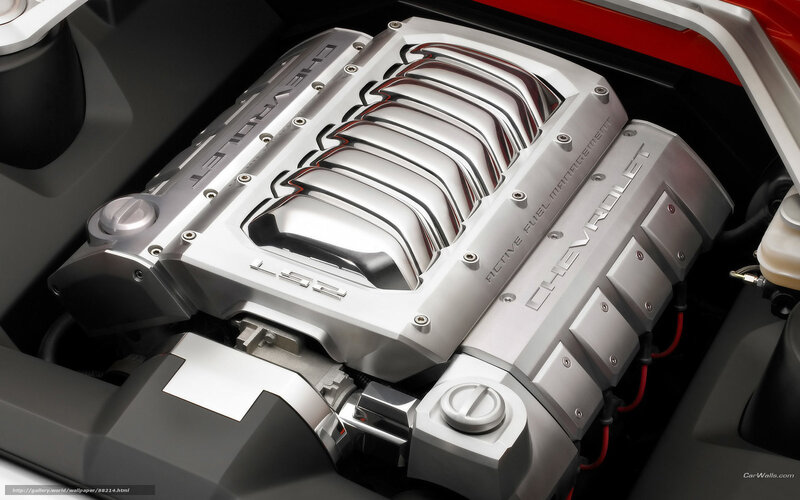 Chevrolet engine close-up
