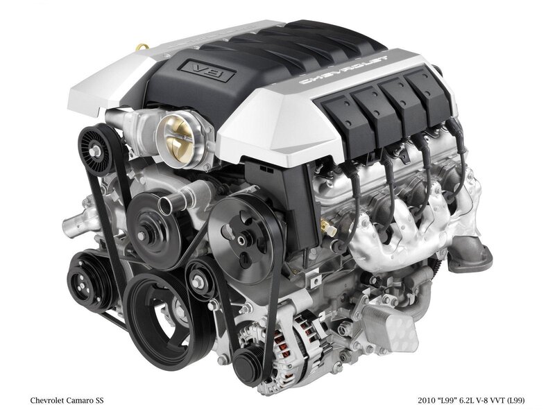 Chevrolet Engine — Silver, Neutral