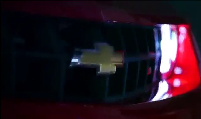 Chevrolet Logo on Car — Red