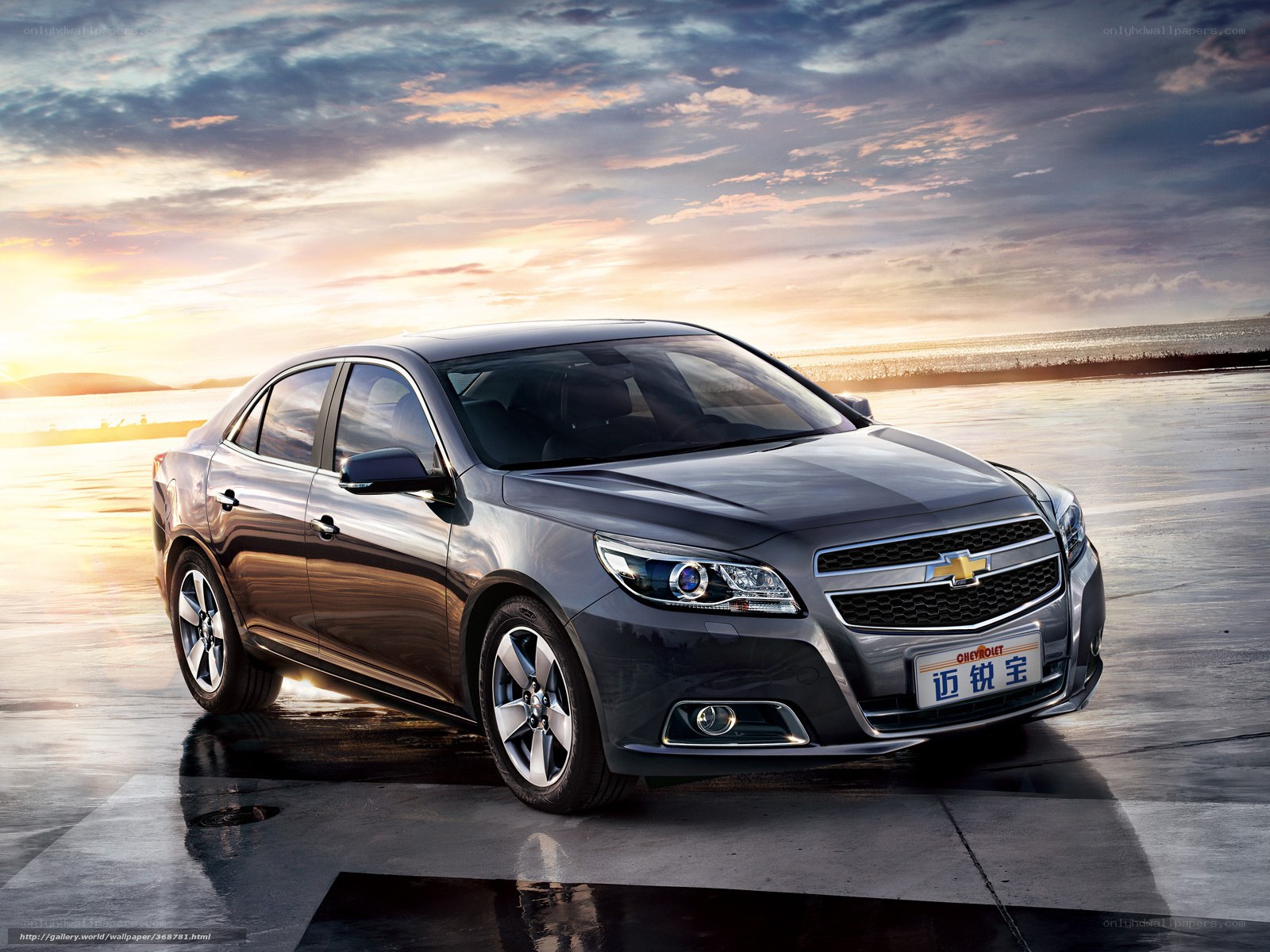 Chevrolet Malibu at sunset