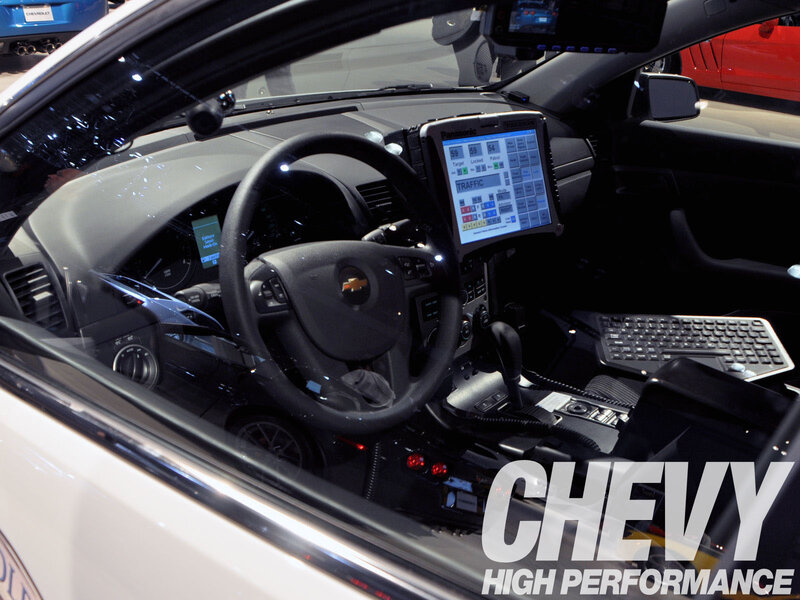 Chevrolet police car interior