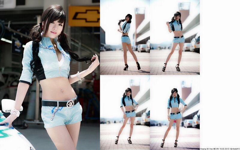 Chevrolet promotional model photoshoot