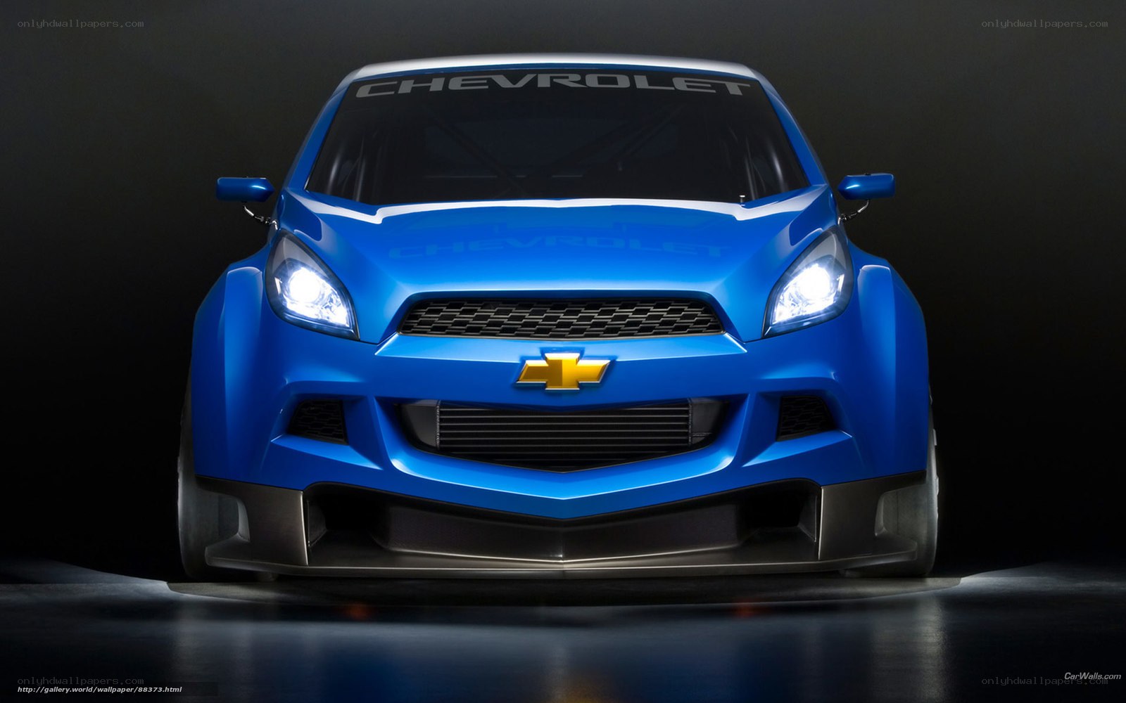 Chevrolet race car front view