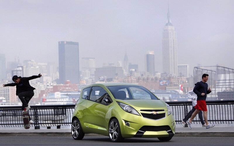 Chevrolet Spark concept car in NYC