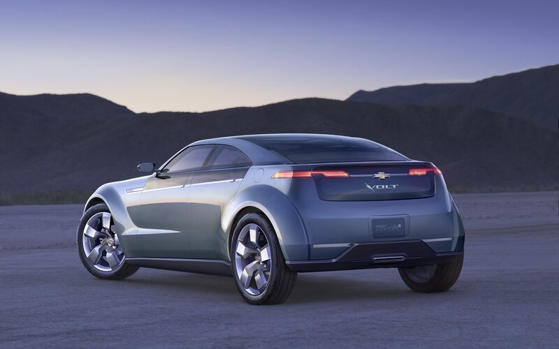 Chevrolet Volt Concept Car — Blue, Serene, Sunset