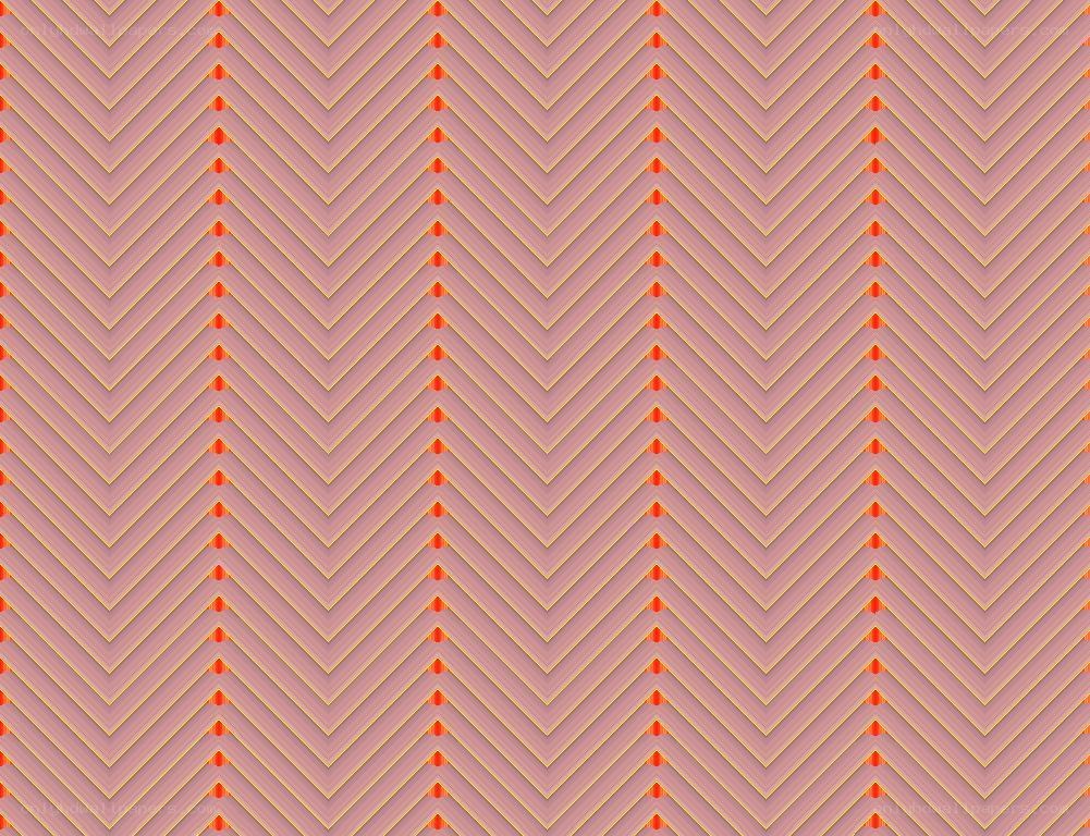 chevron pattern with orange dots