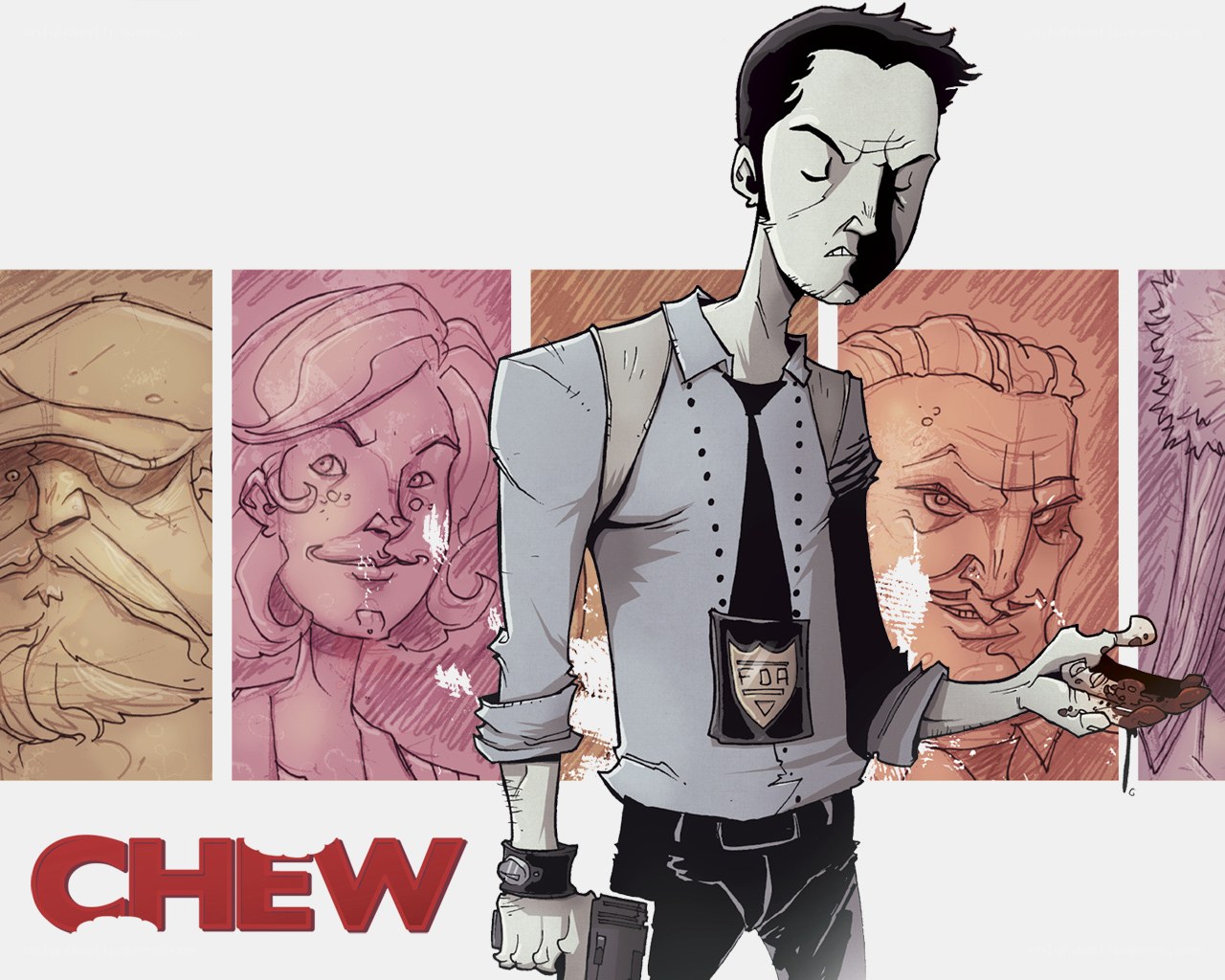 Chew comic book cover art