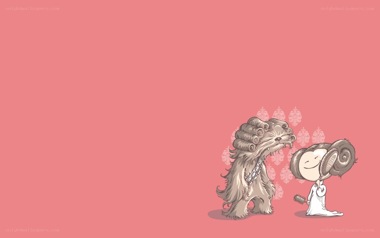 Chewbacca and Leia wallpaper