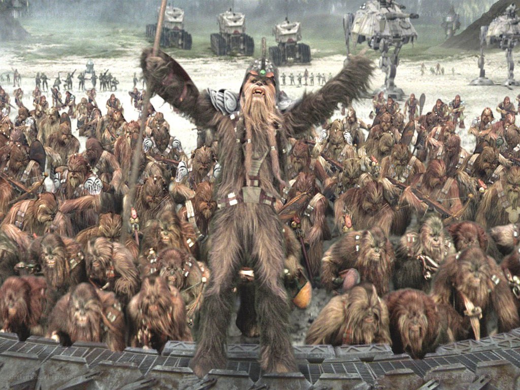 Chewbacca leads Wookiee army