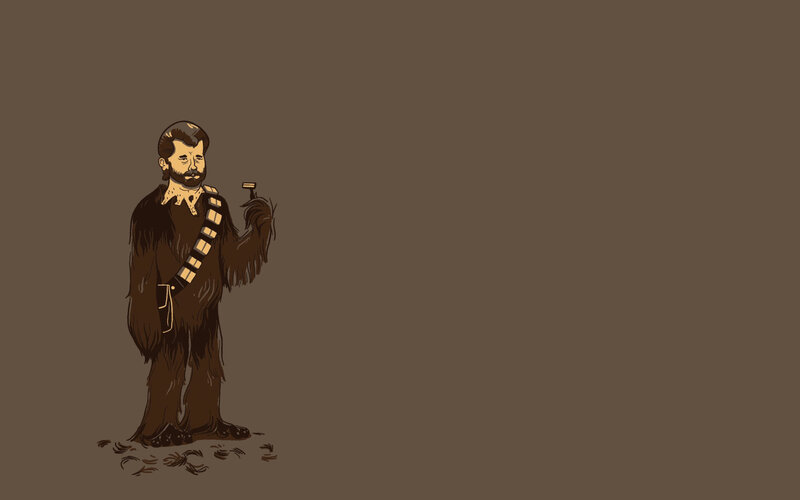 Chewbacca with a razor