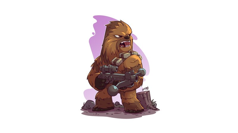 Chewbacca with Blaster