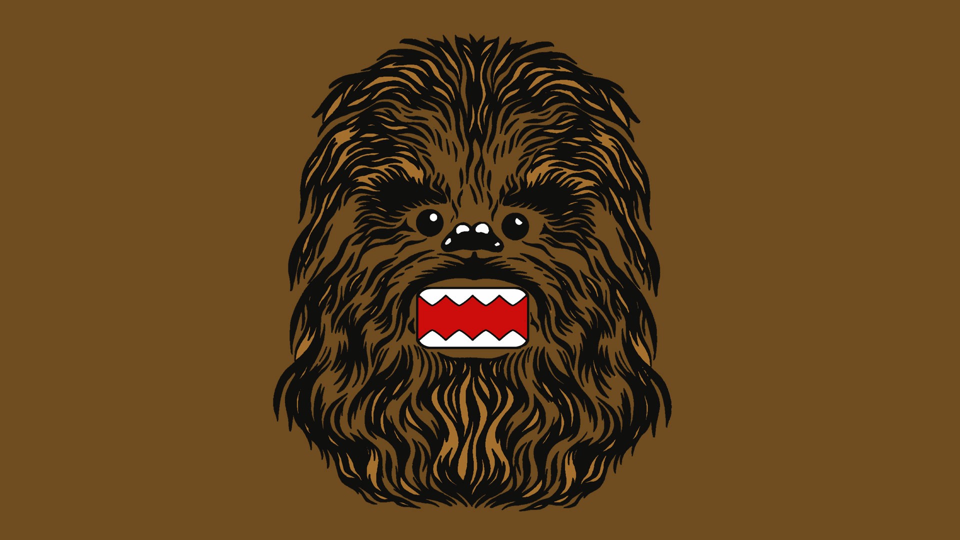 Chewbacca with Domo mask
