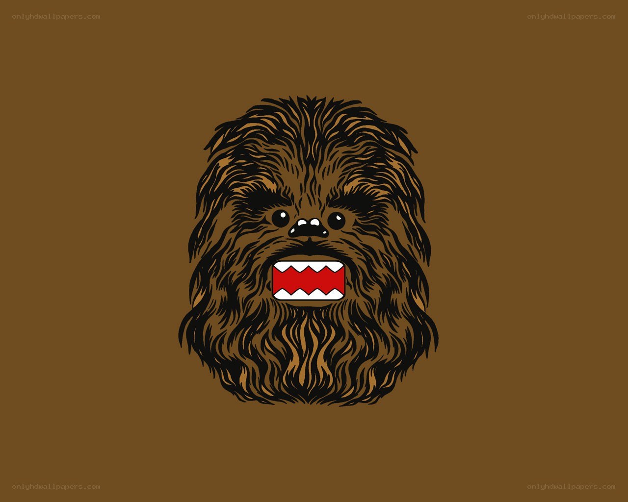 Chewbacca with Domo mouth