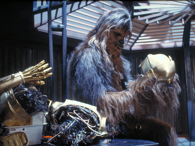 Chewbacca with droid parts