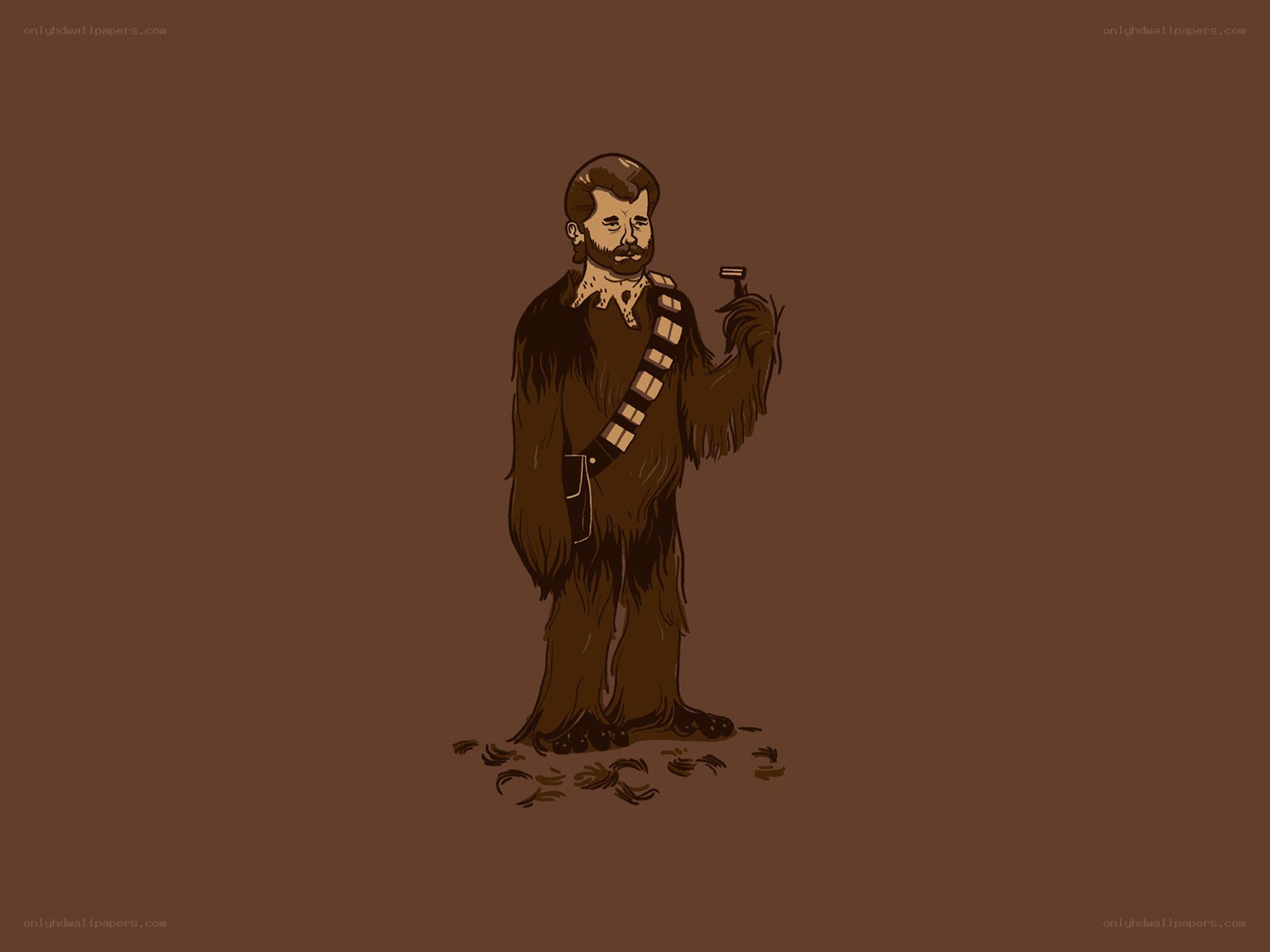 Chewbacca with razor