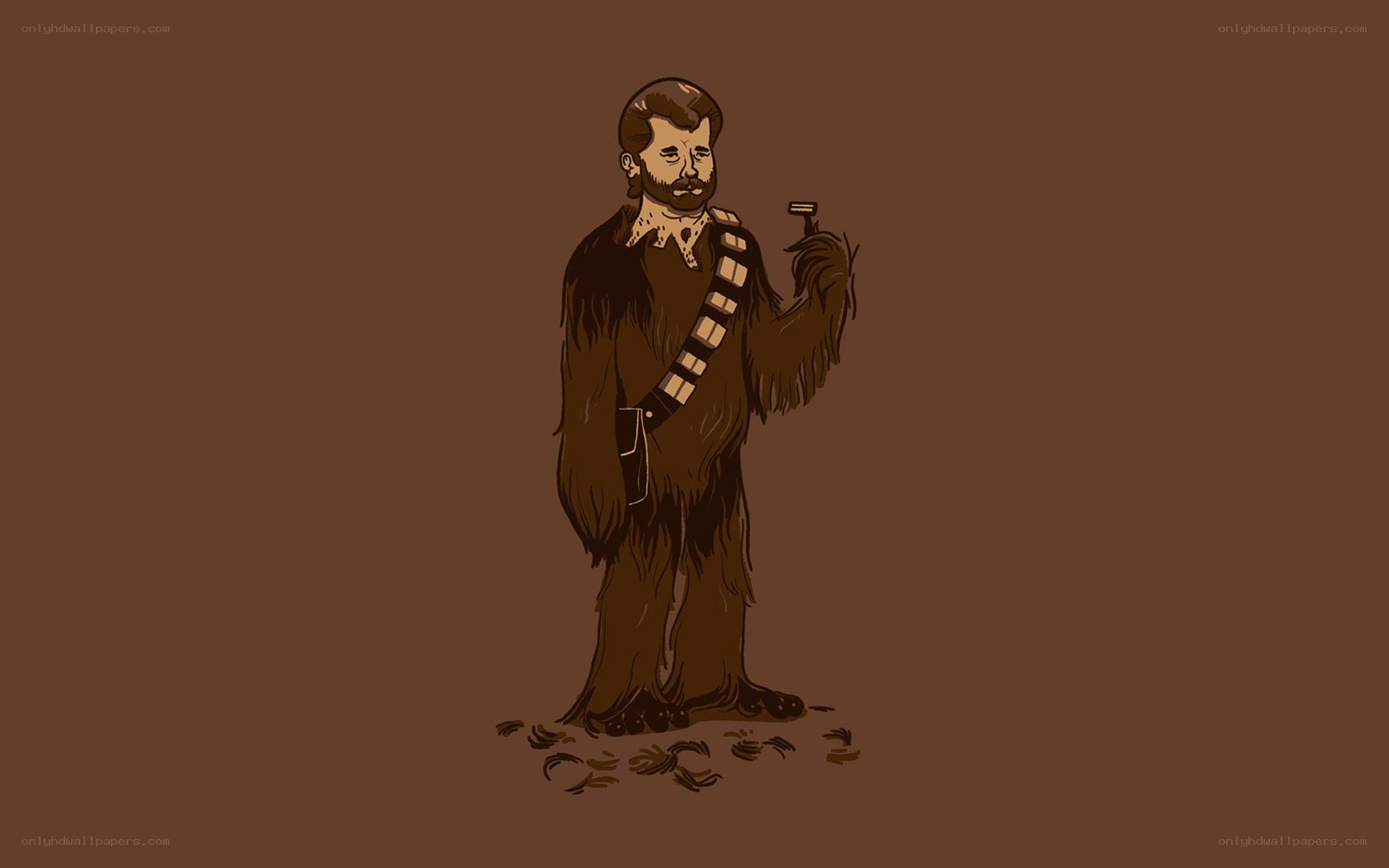 Chewbacca with razor