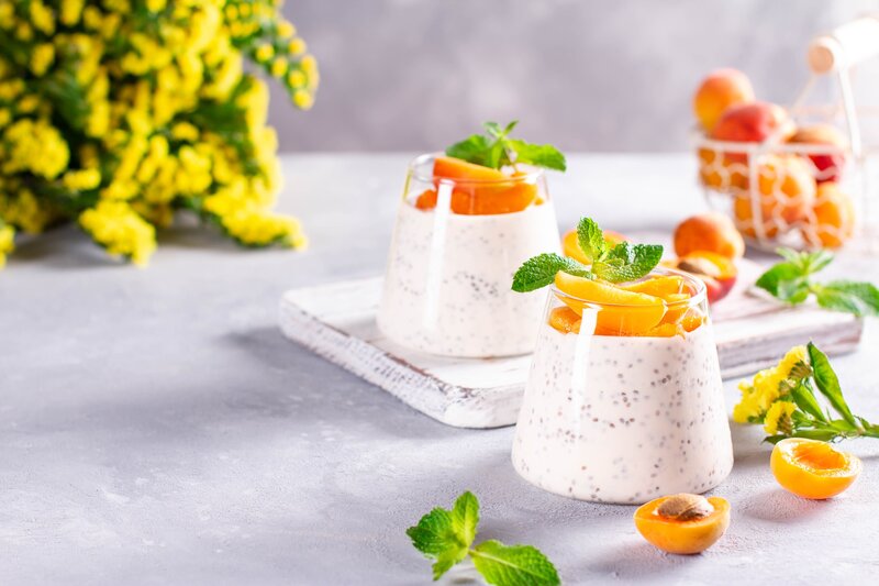 Chia Pudding with Apricots