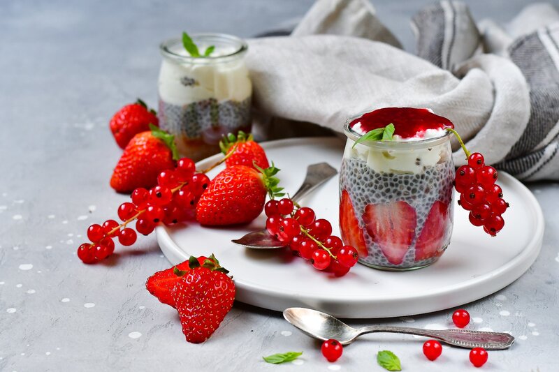 Chia Pudding with Berries