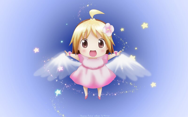 chibi angel girl with wings