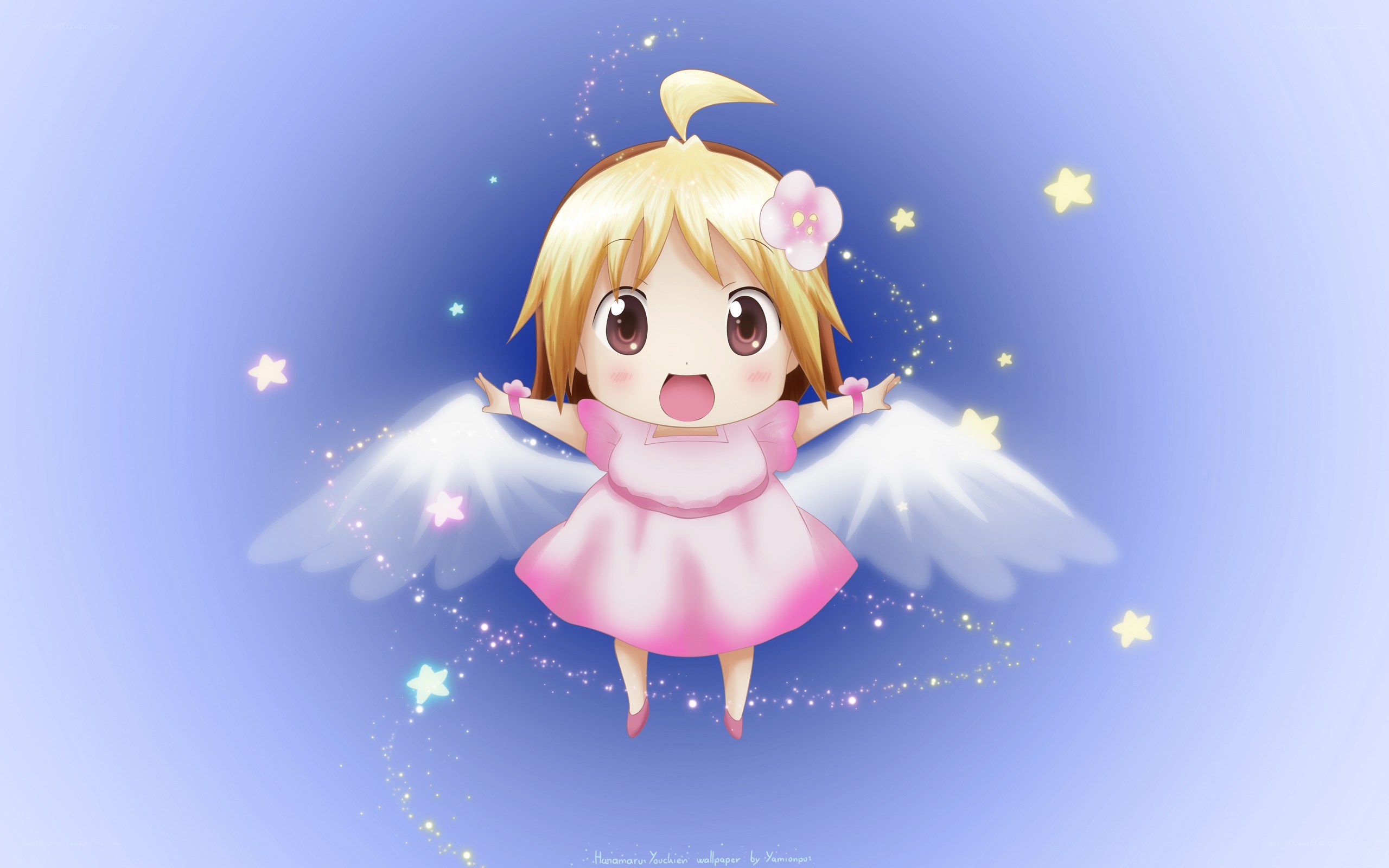 chibi angel girl with wings