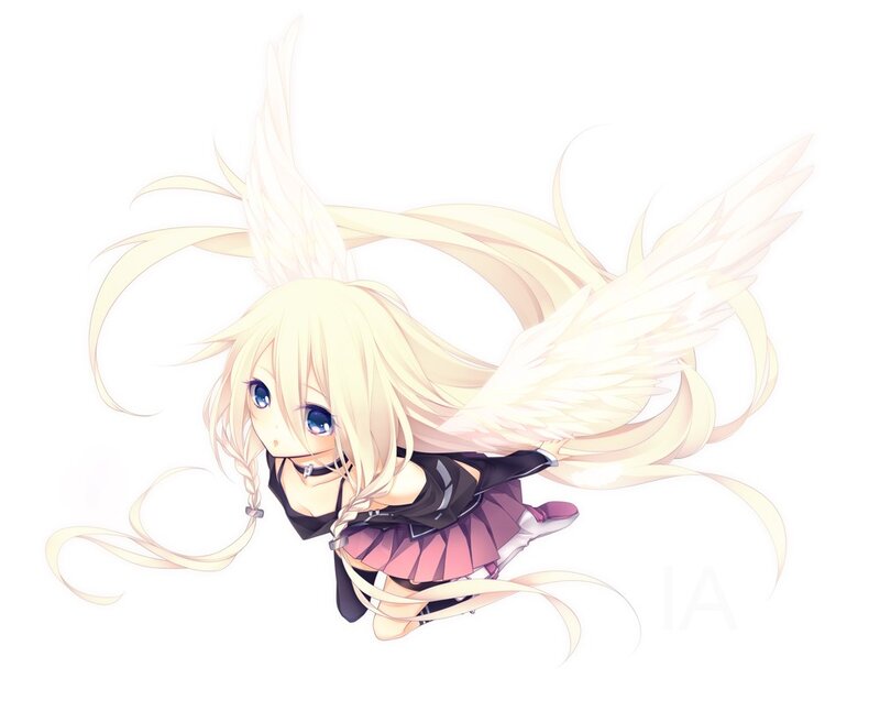 chibi angel girl with wings